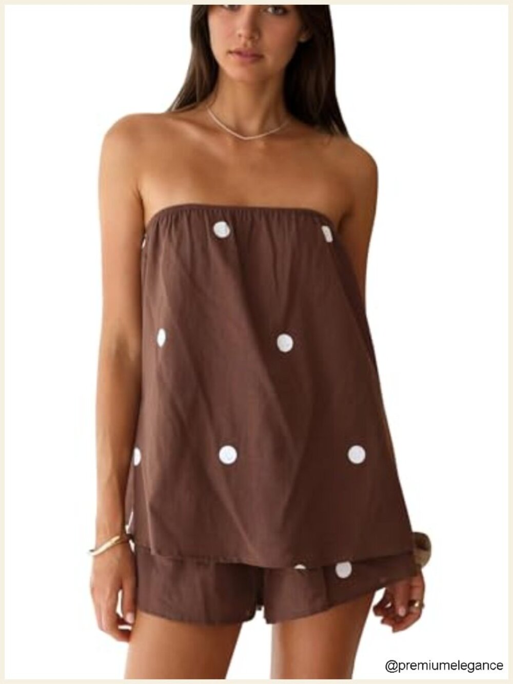 2 Piece Tube Top & Shorts Lounge Set Ribbed Knit Y2K Summer Matching Set